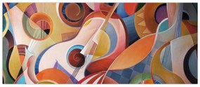 Obraz - Hudobný abstrakt (120x50 cm)