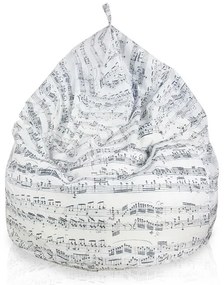 Sedací vak BAG Sako Design Music Veľkosť: XL