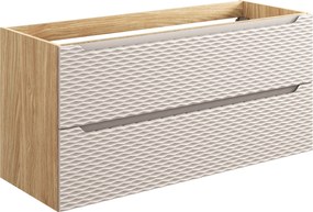 Comad Kúpeľňová skrinka pod umývadlo Ocean Beige 120 béžová/dub olejovaný