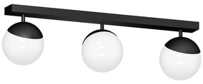 Stropné svietidlo Sfera, 3x biele sklenené tienidlo, b