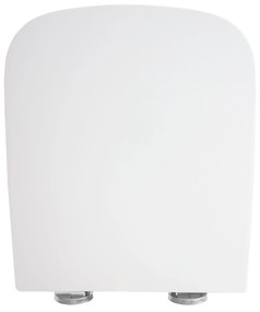 Gamma Viana, toaletná WC doska s pomalým zatváraním, duroplast, EasyClean, biela lesklá, GMA-D6