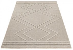 Ayyildiz, Kusový koberec Patara 4954 Beige – na von aj na doma, 140x200, béžová, chodba / predsieň