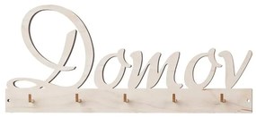 ČistéDrevo Drevený vešiak na kľúče - Domov