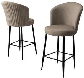 Set 2 ks. barových stoličiek Fornetto (cappuccino + čierna). Akcia -19%. Vlastná spoľahlivá doprava až k Vám domov. 1121656