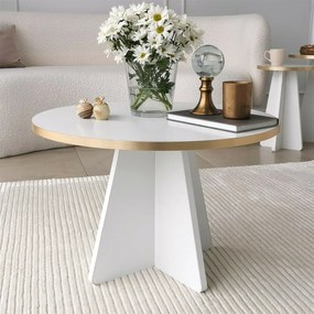 Konferenčný stolík Mushroom Gold and White