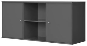 Antracitová nízka závesná komoda 133x61 cm Mistral – Hammel Furniture