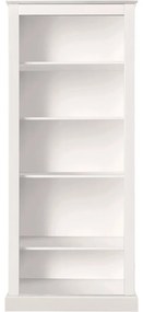 Biela knižnica z borovicového dreva 181x31 cm Mille – Støraa