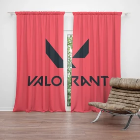 Sablio Záves VALORANT Red: 2ks 140x250cm