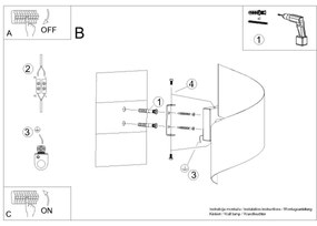 Sollux SL.1308 - Nástenné svietidlo TALASSA 1xG9/8W/230V biela