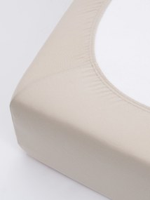 Jersey plachta s elastanom Deluxe 180 × 200 cm – prírodná