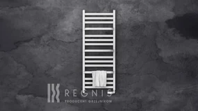 Regnis LOX DUO, vykurovacie teleso 300x1480mm, 644W, čierna matná, LOXDUO1500/300/D270/BLACK