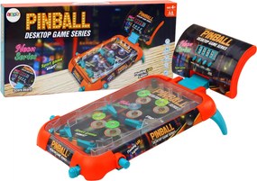 LEAN Toys Obratnostná hra Pinball – LED svetlá, zvuky, tabuľka skóre