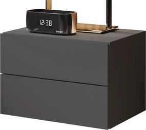 Nástenný nočný stolík Cabo, šedý grafit