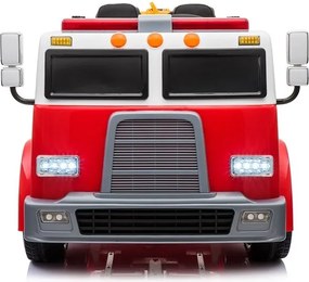 LEAN CARS Pilot LL911 Červené hasičské auto na batérie pre deti