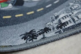 Detský koberec CARS ŠEDÝ