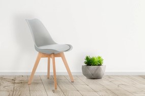 ModernHome Súprava 4 jedálenských stoličiek + vankúšiky