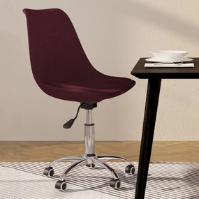 Otočná jedálenská stolička fialová látková 3085375