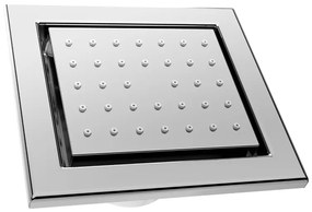 Mexen - podmietková sprchová tryska, štvorcová, 130x120 mm, chrómová, 79365-00