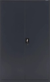 Kovová skriňa uzamykateľná na kľúč do kancelárie 185x115 cm Essen: antracitová