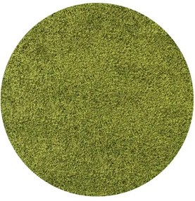 Ayyildiz koberce Kusový koberec Life Shaggy 1500 green kruh - 200x200 (priemer) kruh cm