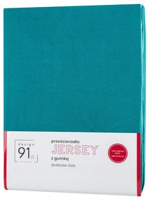 JERSEY PRESTIERADLO 220X240 CM, VÝŠKA 30 CM TYRKYSOVÉ