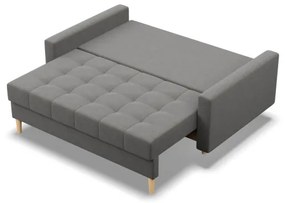 Dvojmiestna pohovka ELMA rozkladacia, tmavosivá