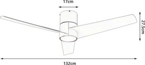 ZEVENTI - LED stropný ventilátor BARROSA LED/18W/230V Wi‑Fi Tuya + diaľkový ovládač