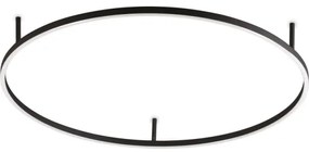 Ideal Lux - LED stropné svietidlo ORACLE SLIM LED/53W/230V 4000K pr. 90 cm čierne