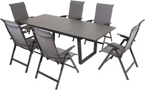 Doppler LIVORNO YELMO ALU, polohovacie kreslá, 6+1