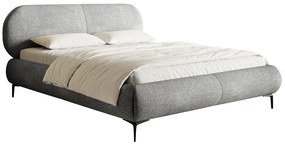 Manželská posteľ 180 cm Octave 180B (s roštom) (sivá + čierna). Vlastná spoľahlivá doprava až k Vám domov. 1099938