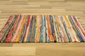 Obojstranný koberček Chindi viacfarebný