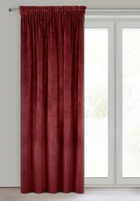 ZATEMŇOVACÍ ZÁVES NA PÁSKE VILLA 140X270 CM TMAVÁ BORDOVÁ