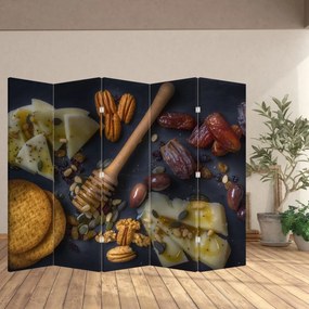 Paraván - Sušené ovocie (210x170 cm)