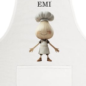 Kuchynská zástera Garlico EMI, biela
