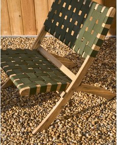 Zelené drevené záhradné kreslo Chabeli – Kave Home