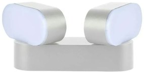 V-Tac LED Vonkajšie flexibilné nástenné svietidlo 2xLED/12W/230V IP65 šedá VT0859