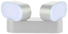 LED Vonkajšie flexibilné nástenné svietidlo 2xLED/12W/230V IP65 šedá