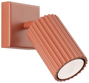 Sollux SL.1635 - Nástenné bodové svietidlo KARBON 1xGU10/10W/230V červená