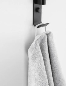 Nástenný vešiak na uteráky AMY - 5 ramenný - čierny matný