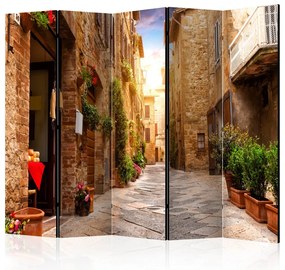 Artgeist Paraván - Colourful Street in Tuscany II [Room Dividers]
