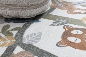 Koberec BONO 8426 kruh, krémový, Džungľa