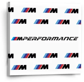 Sablio Obraz MPERFORMANCE biely vzor - 50x50 cm