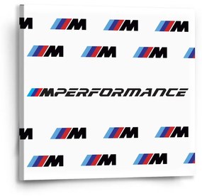 Sablio Obraz MPERFORMANCE biely vzor - 50x50 cm