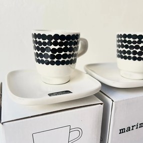 Marimekko Espresso šálka s tanierikom Oiva Siirtolapuutarha 50ml