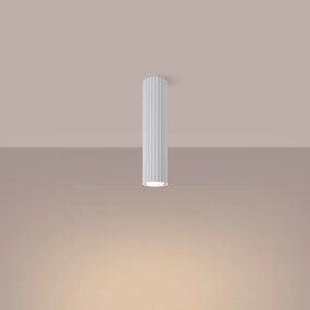 Sollux SL.1532 - Bodové svietidlo KARBON 1xGU10/10W/230V 30 cm biela