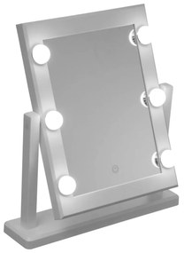 5five Simply Smart Stolové zrkadlo s LED osvetlením Chase, biele
