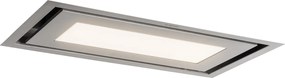 Klarstein Remy Brilliant Edition ostrovná digestor 90 cm 586 m³/h EEK A LED sklo