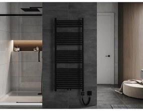 Mexen Mars, elektrické vykurovacie teleso 1500 x 600 mm, 900 W, čierna, W110-1500-600-6900-70