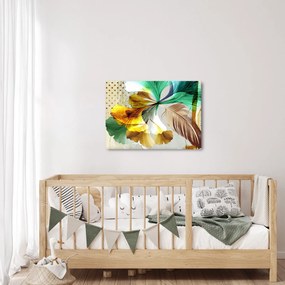 Obraz - Listy s pierkom (70x50 cm)