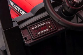 LEAN CARS A011 Červený batériový traktor 24V